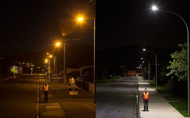 До и после применения светодиодного освещения